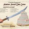 Engraved Wedding Cake Sword