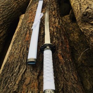 White Japanese Samurai Katana Sword – The Symbol of Power