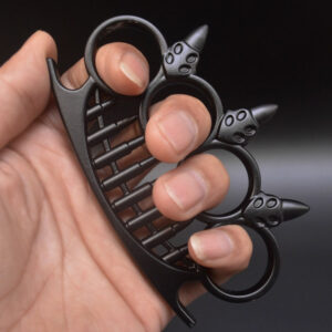 Black Knuckle Duster | Heavy-Duty Self-Defense & Collectible