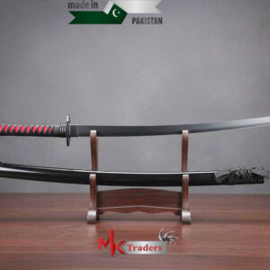 Black Katana Sword with Stand – Premium Japanese Samurai Style Sword