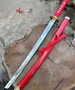 Red and Gold Katana Sword – Full Size Japanese Samurai Replica (Pakistan)