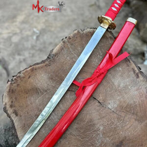 Red and Gold Katana Sword – Full Size Japanese Samurai Replica (Pakistan)