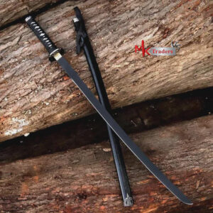 Real Black Blade Katana Sword – Full Size  Samurai Replica