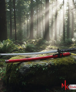 Katana Sword Black and Red Color – Full-Size Japanes Sword (Pakistan)