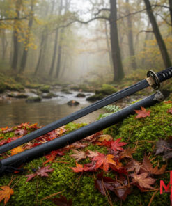 Real Black Katana Sword – Full-Size Black Blade Samurai Sword (Pakistan)