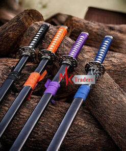 Custom Handmade Damascus Steel Katana Sword – Full Size Japanese Samurai Sword (Pakistan)